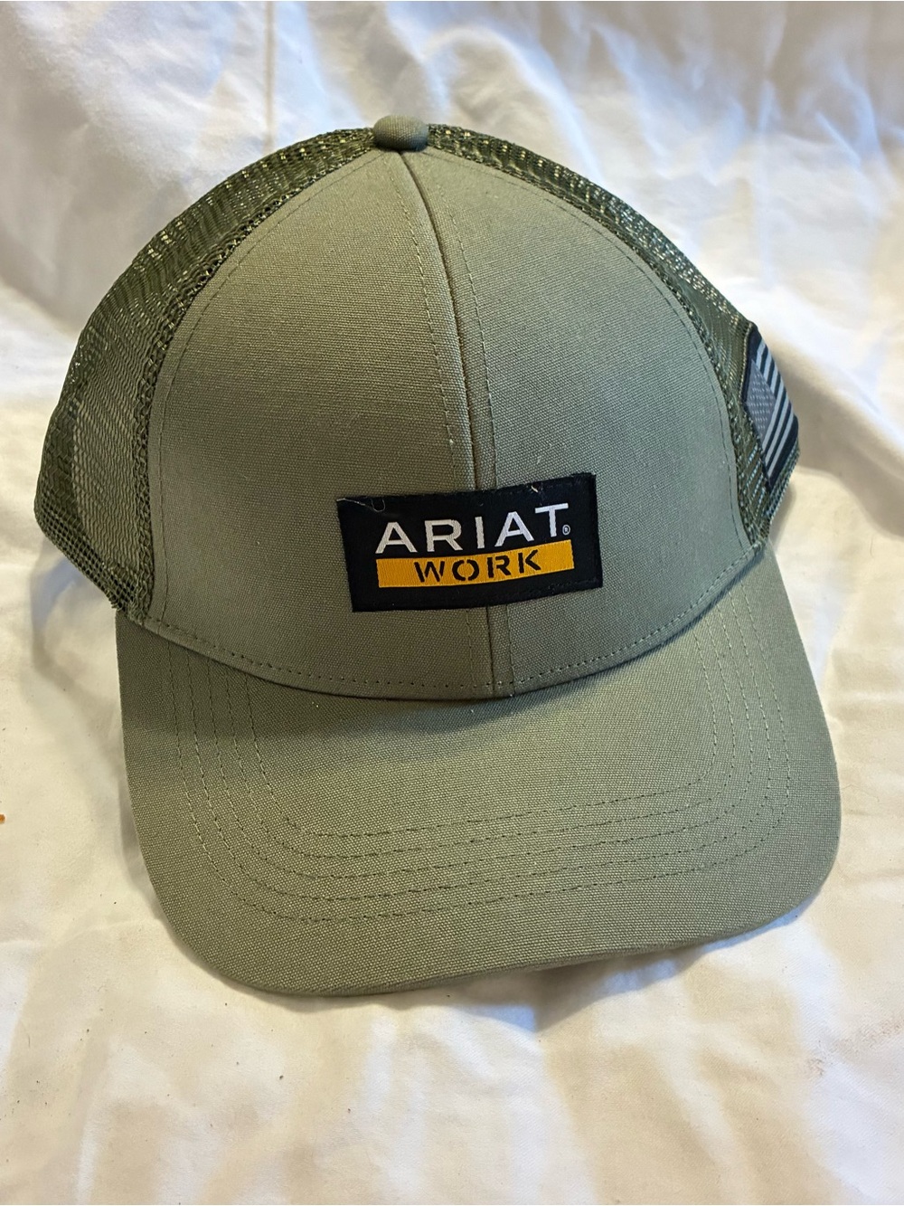 Ariat Olive Green Mesh Back Trucker Hat